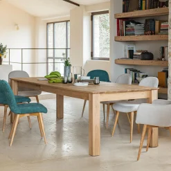 alinea Table Extensible*Table de repas extensible en chêne - (8 à 12 places) Bois clair