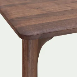 alinea Table De Salle À Manger*Table de repas fixe en noyer massif - (6 places) Bois foncé