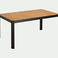 alinea Table De Jardin|Table De Salle À Manger*Table de repas jardin en aluminium et teck - (6 places) Bois clair