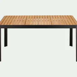 alinea Table De Jardin|Table De Salle À Manger*Table de repas jardin en aluminium et teck - (6 places) Bois clair