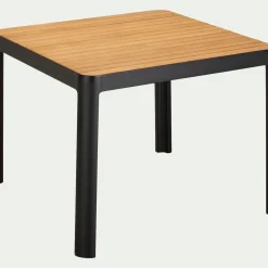 alinea Table De Jardin|Table De Salle À Manger*Table de repas jardin en aluminium et teck - (4 places ) Bois clair