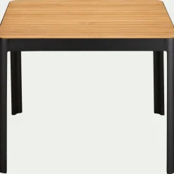 alinea Table De Jardin|Table De Salle À Manger*Table de repas jardin en aluminium et teck - (4 places ) Bois clair