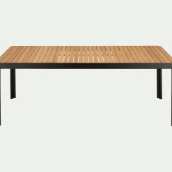alinea Table De Jardin|Table De Salle À Manger*Table de repas jardin en aluminium et teck - bois clair (8 places)