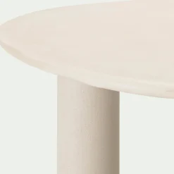 alinea Table De Salle À Manger*Table de repas organique en bois - écru (8 à 10 places) Blanc