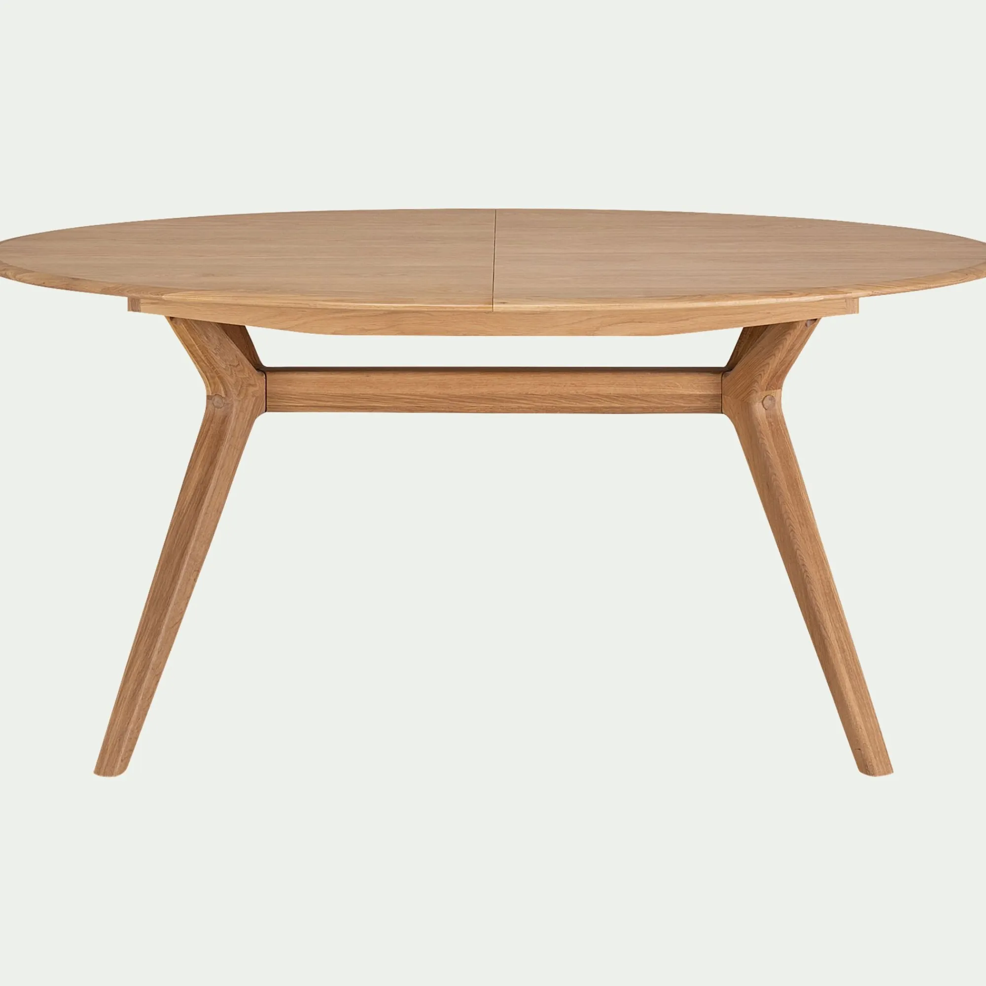 alinea Table Extensible|Table De Salle À Manger*Table de repas ovale extensible bois massif - (6 à 8 places) Bois clair