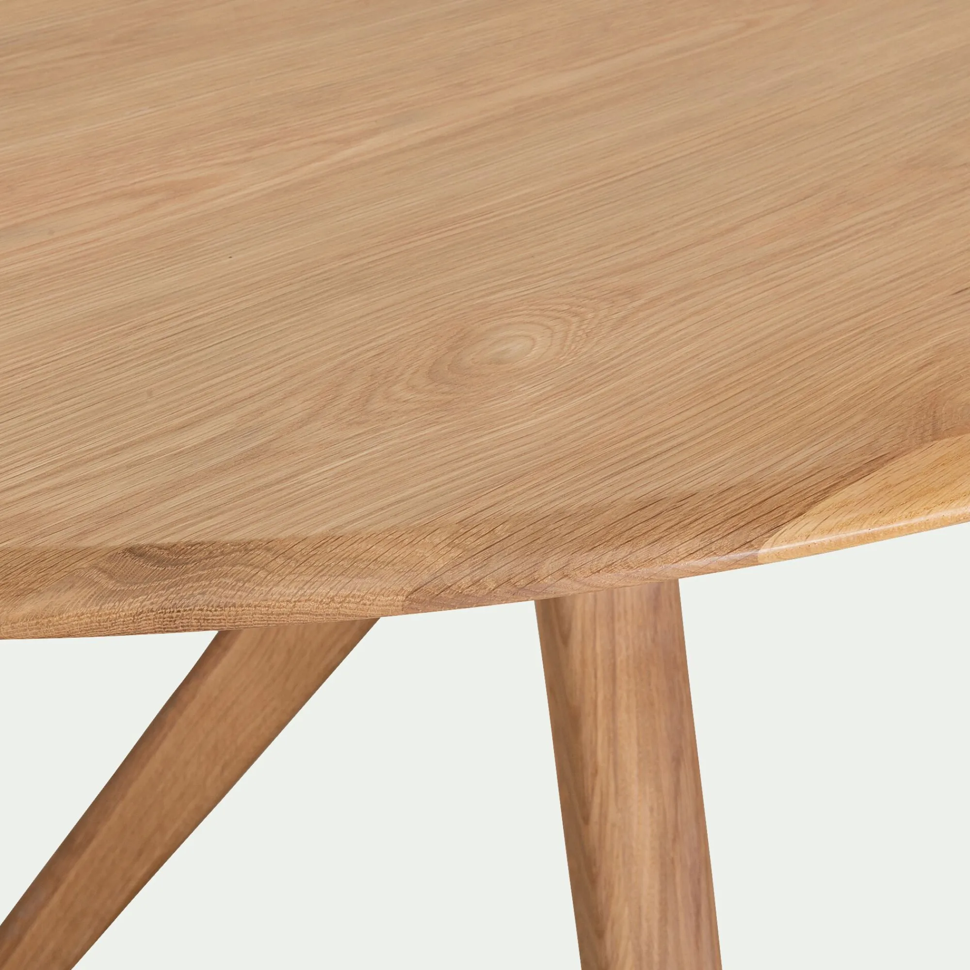alinea Table Extensible|Table De Salle À Manger*Table de repas ovale extensible bois massif - (6 à 8 places) Bois clair