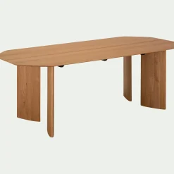 alinea Table De Salle À Manger*Table de repas ovale fixe en chêne massif - (8 places) Bois clair