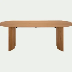 alinea Table De Salle À Manger*Table de repas ovale fixe en chêne massif - (8 places) Bois clair