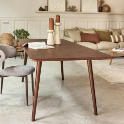 alinea Table Extensible|Table De Salle À Manger*Table de repas rectangulaire extensible en bois - (8 à 10 places) Bois foncé