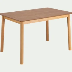 alinea Table De Salle À Manger*Table de repas rectangulaire en chêne et hévéa - (6 places) Bois clair