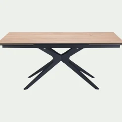 alinea Table Extensible|Table De Salle À Manger*Table de repas rectangulaire extensible en céramique - (10 à 12 places) Bois clair