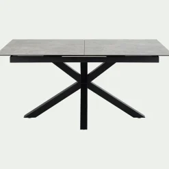 alinea Table Extensible|Table De Salle À Manger*Table de repas rectangulaire extensible en céramique - (6 à 8 places) Gris