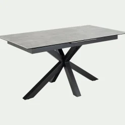 alinea Table Extensible|Table De Salle À Manger*Table de repas rectangulaire extensible en céramique - (6 à 8 places) Gris