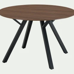 alinea Table De Salle À Manger*Table de repas ronde en bois - (6 places) Bois foncé