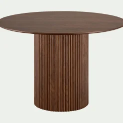 alinea Table De Salle À Manger*Table de repas ronde en bois - (6 places) Bois foncé