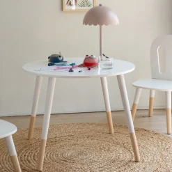 alinea Table Et Chaise Enfant*Table enfant en bois D60x47,7cm - Blanc