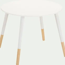 alinea Table Et Chaise Enfant*Table enfant en bois D60x47,7cm - Blanc