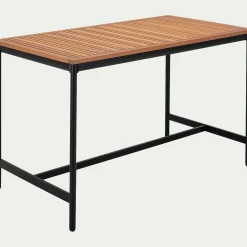 alinea Table De Jardin|Table Haute De Jardin*Table haute de repas jardin en eucalyptus - (6 places) Bois clair