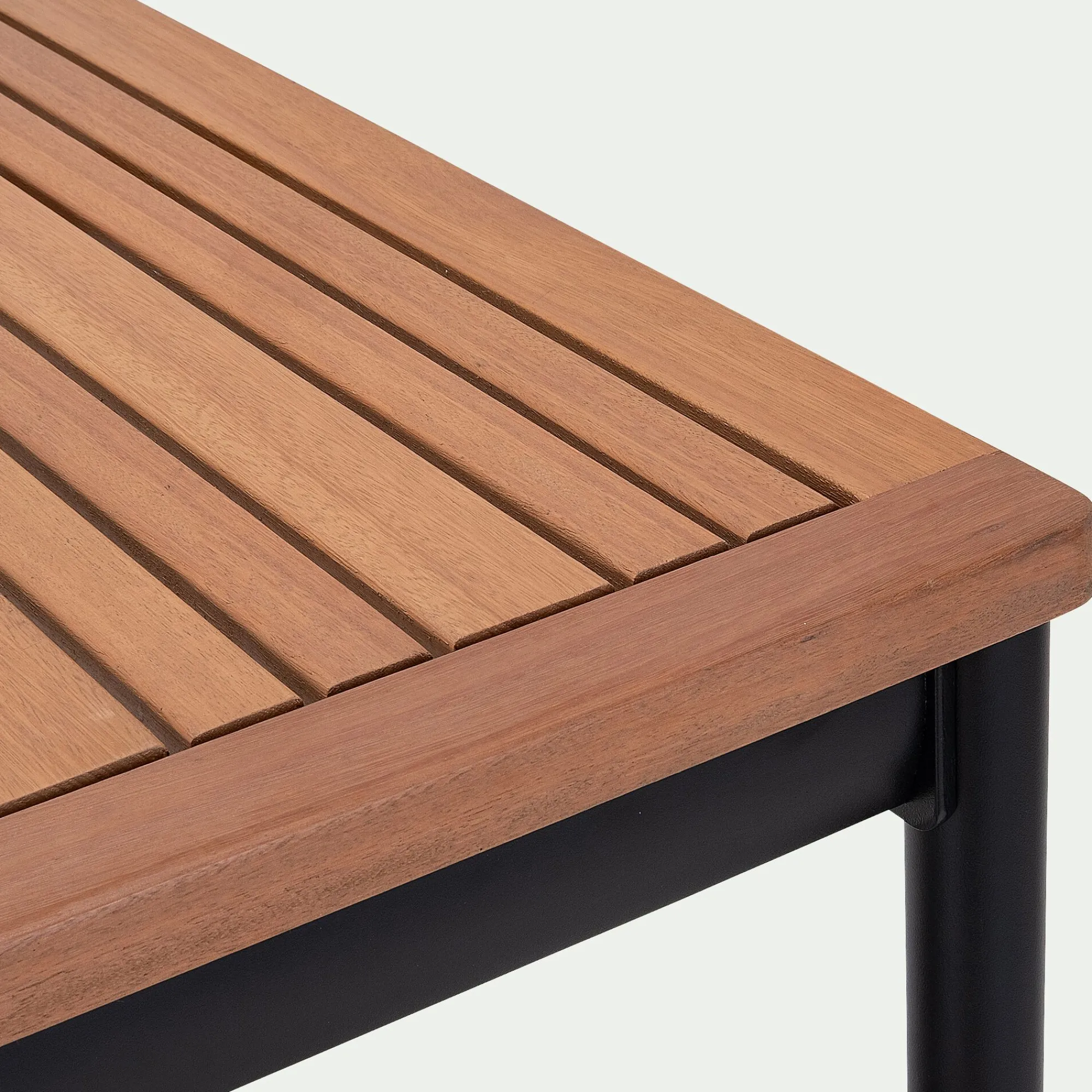 alinea Table De Jardin|Table Haute De Jardin*Table haute de repas jardin en eucalyptus - (6 places) Bois clair
