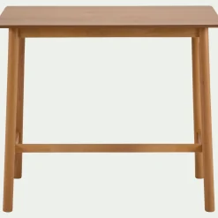 alinea Table Haute Et Bar|Table De Salle À Manger*Table haute rectangulaire en chêne et hévéa - (6 places) Bois clair