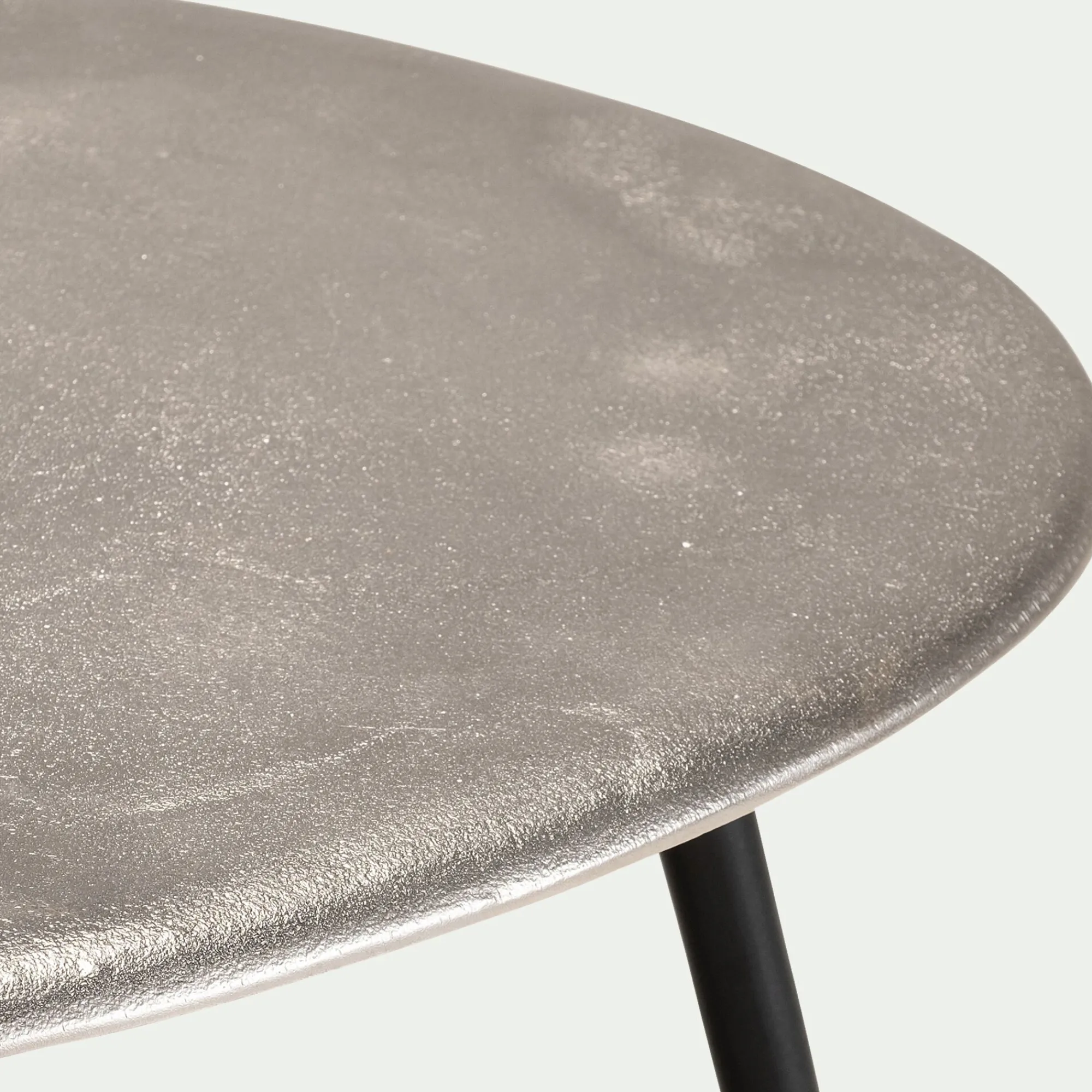 alinea Bout De Canapé|Table Basse*Tables gigognes en fonte d'aluminium - Doré