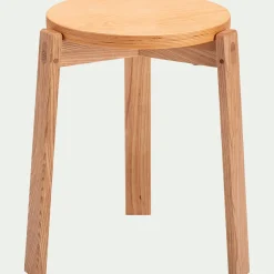 alinea Table De Chevet|Tabouret*Tabouret bas en bois de frêne H45cm - naturel Bois clair
