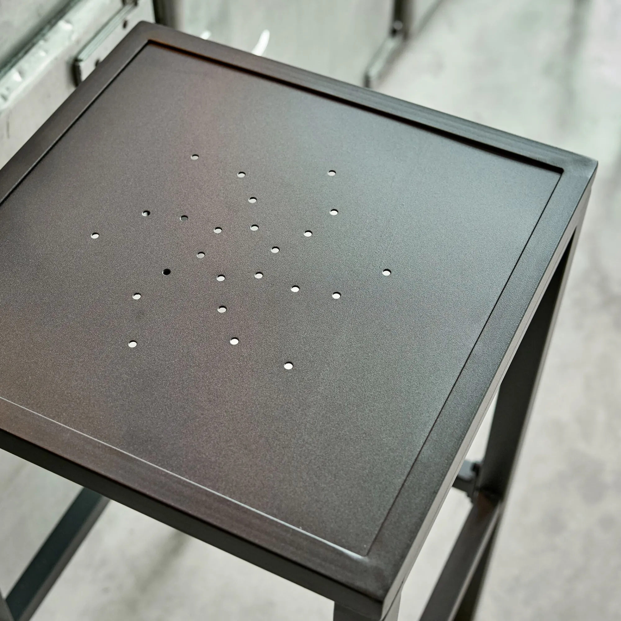 alinea Tabouret Haut De Bar*Tabouret de bar en acier - H74cm Noir