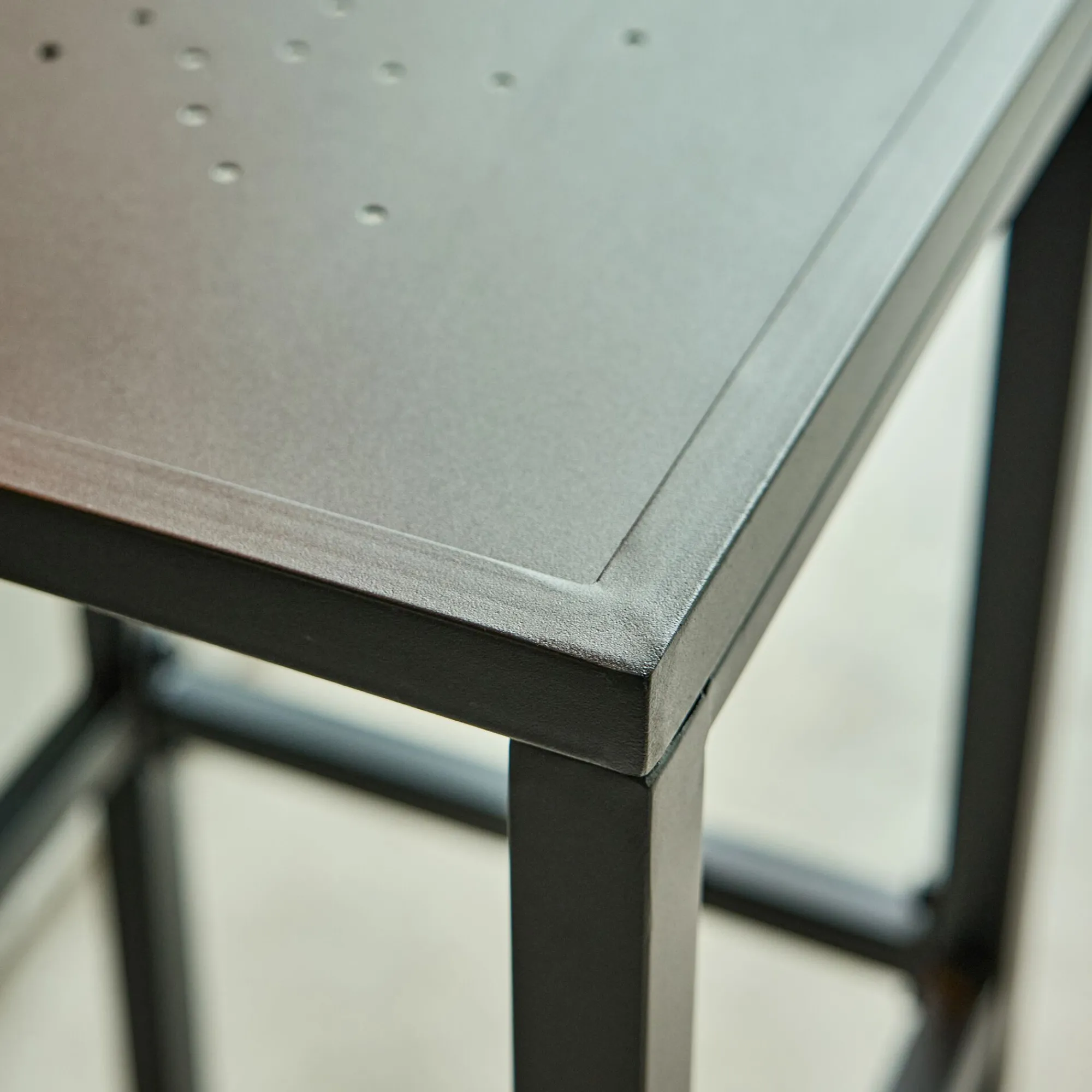 alinea Tabouret Haut De Bar*Tabouret de bar en acier - H74cm Noir