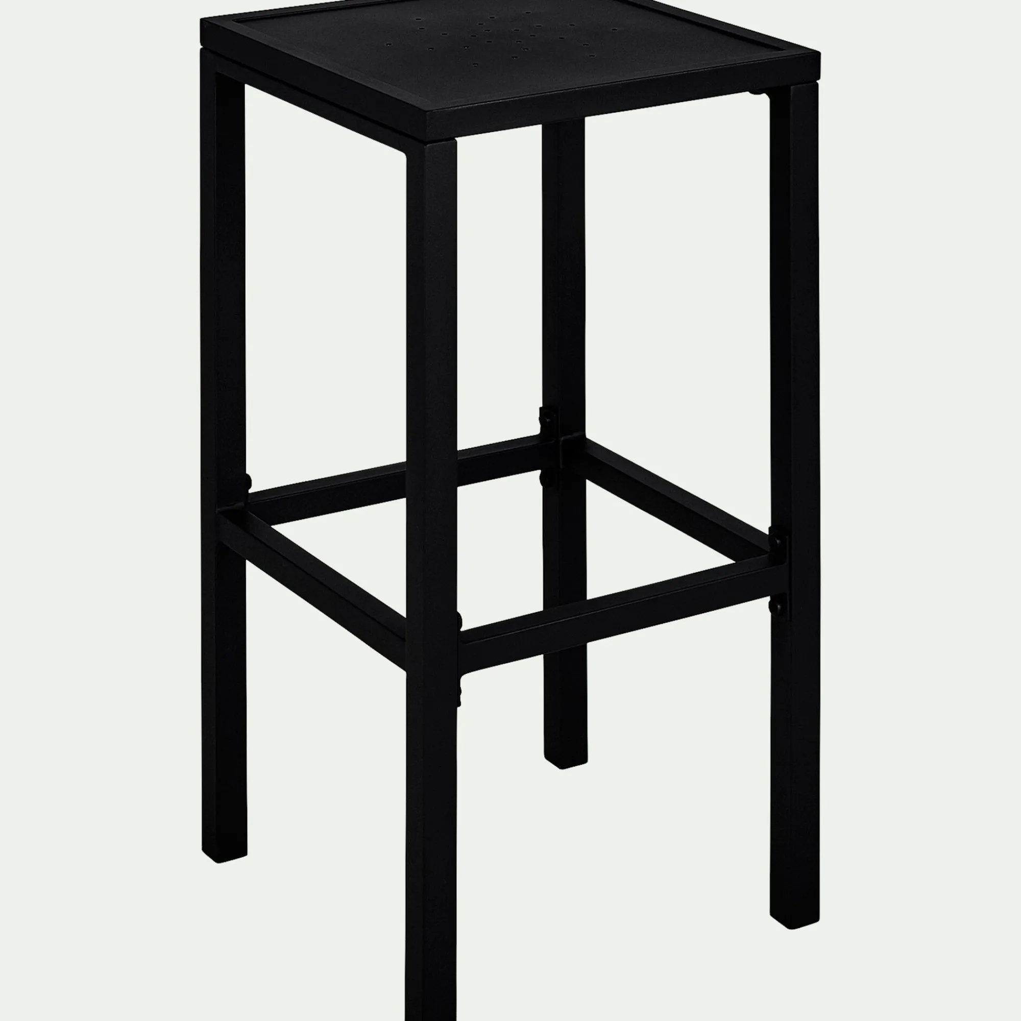 alinea Tabouret Haut De Bar*Tabouret de bar en acier - H74cm Noir