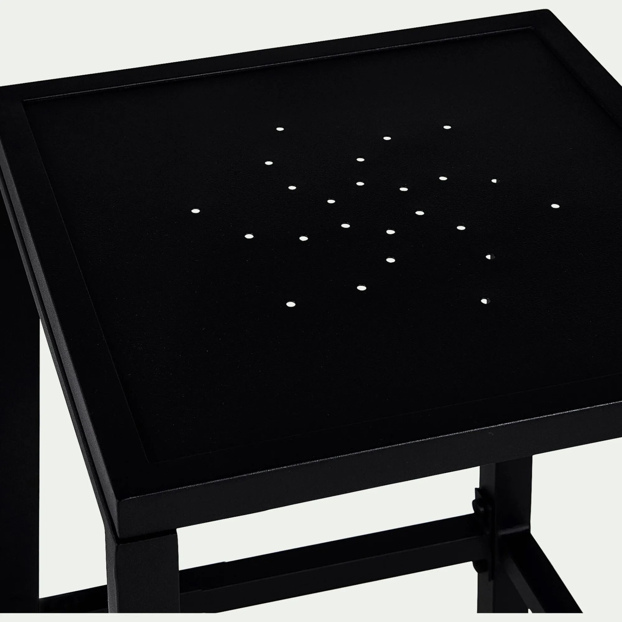 alinea Tabouret Haut De Bar*Tabouret de bar en acier - H74cm Noir