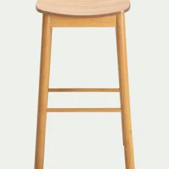 alinea Tabouret Haut De Bar*Tabouret de bar en chêne et hévéa H77cm - Bois clair