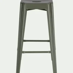 alinea Chaise De Jardin|Tabouret Haut De Bar*Tabouret de bar en métal H69cm - cèdre Vert