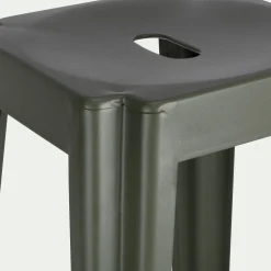 alinea Chaise De Jardin|Tabouret Haut De Bar*Tabouret de bar en métal H69cm - cèdre Vert