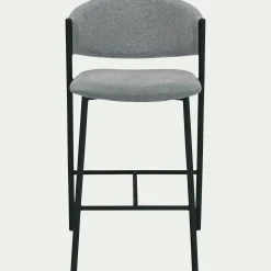alinea Tabouret Haut De Bar*Tabouret haut de repas en tissu H66cm - Gris