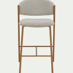 alinea Tabouret Haut De Bar*Tabouret haut de repas en tissu H66cm - Beige