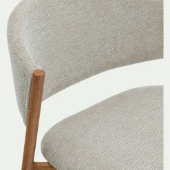 alinea Tabouret Haut De Bar*Tabouret haut de repas en tissu H66cm - Beige