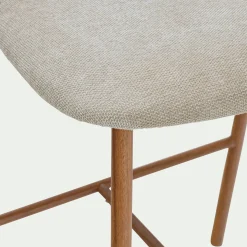 alinea Tabouret Haut De Bar*Tabouret haut de repas en tissu H66cm - Beige