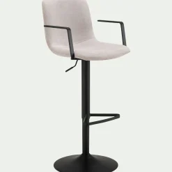 alinea Tabouret Haut De Bar*Tabouret haut en tissu H114cm - Beige