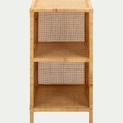 alinea Bibliothèque Enfant|Bibliothèque Enfant*Étagère 2 cases en rotin - Naturel