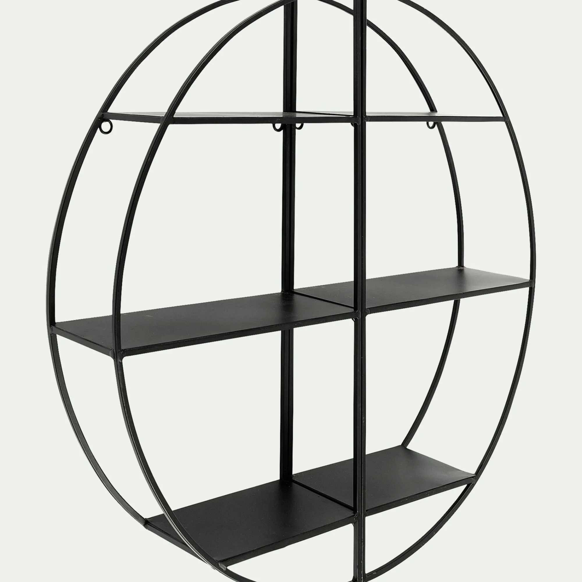 alinea Étagère Murale*Étagère déco en métal D60cm - Noir