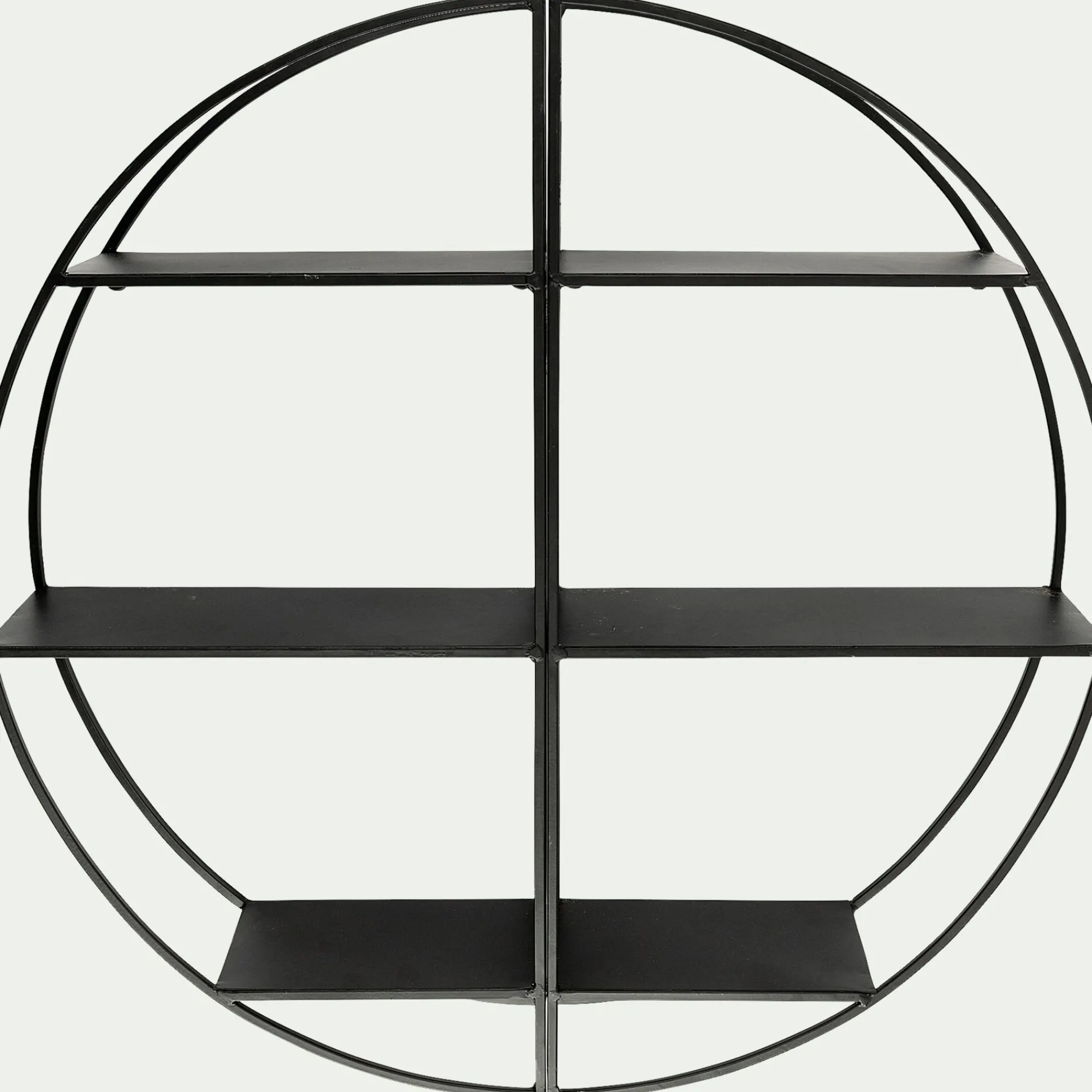 alinea Étagère Murale*Étagère déco en métal D60cm - Noir