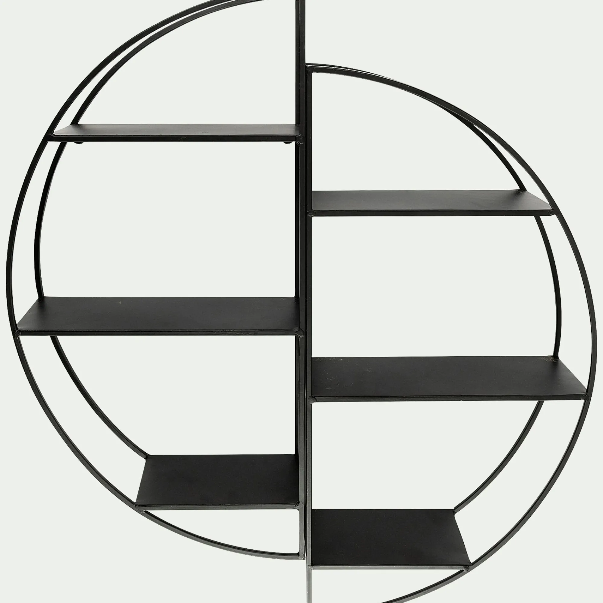 alinea Étagère Murale*Étagère déco en métal D60cm - Noir