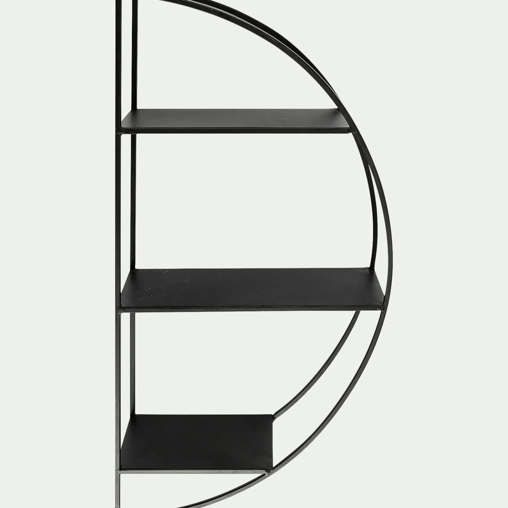 alinea Étagère Murale*Étagère déco en métal D60cm - Noir