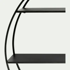 alinea Étagère Murale*Étagère déco en métal D60cm - Noir