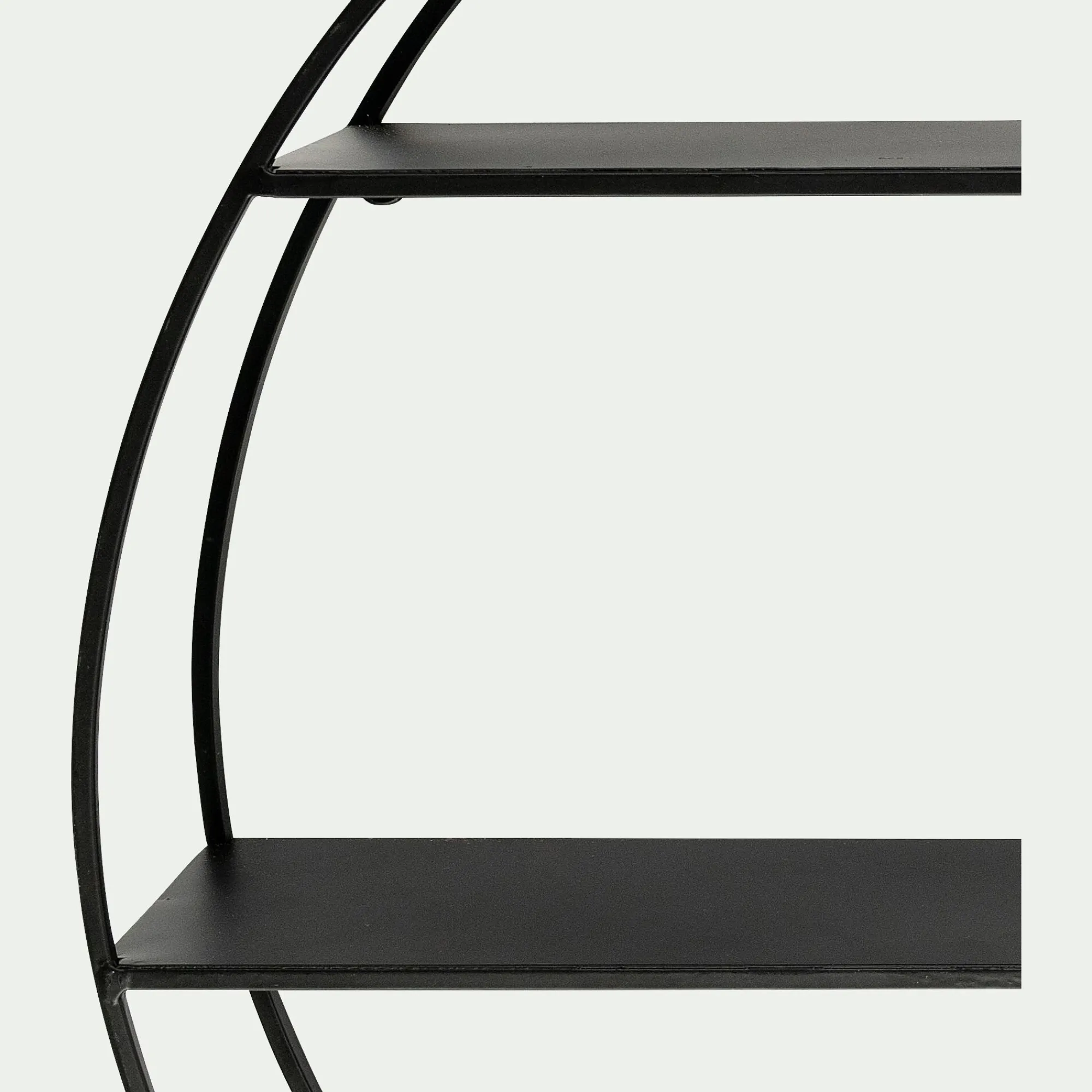 alinea Étagère Murale*Étagère déco en métal D60cm - Noir