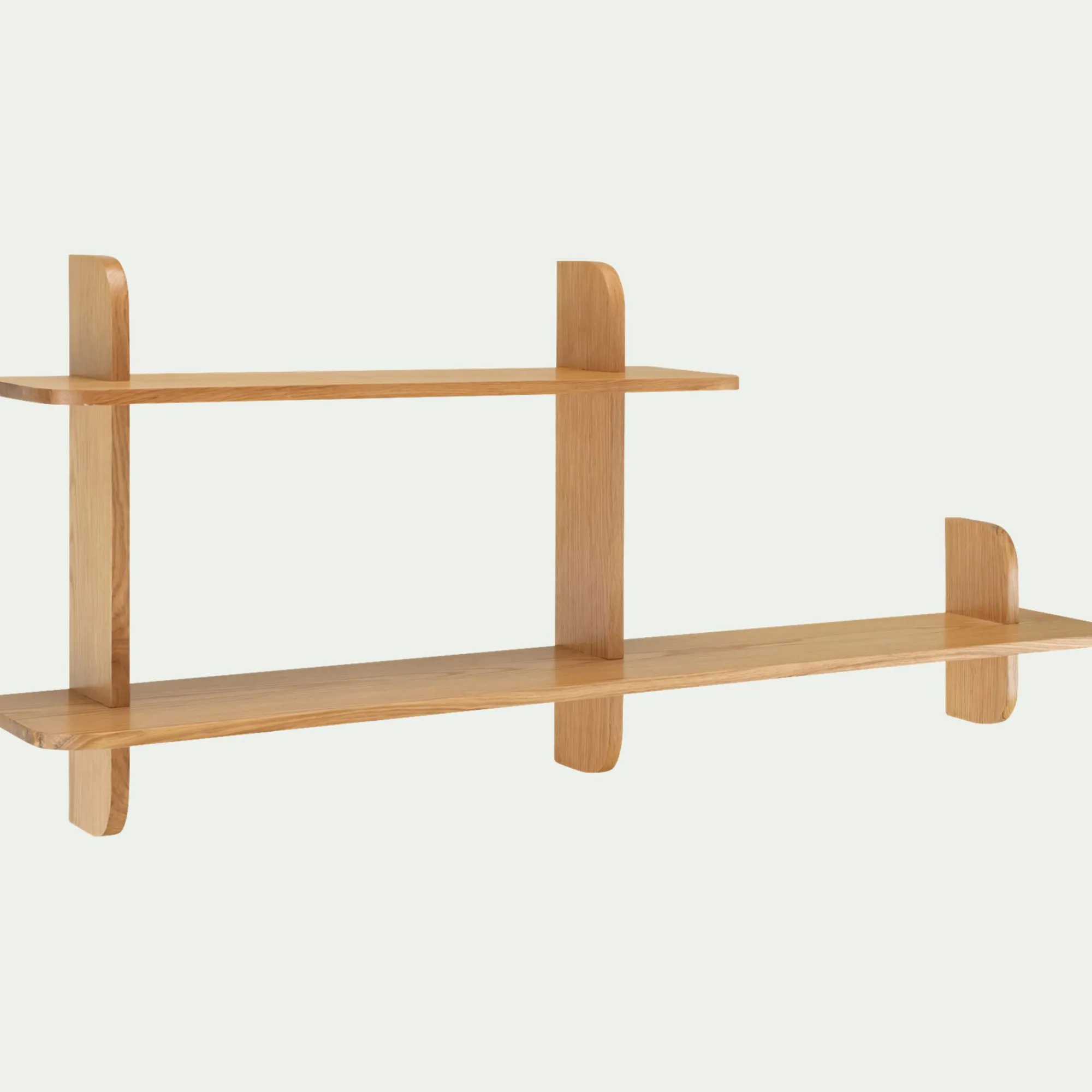 alinea Étagère Murale*Étagère murale asymétrique en chêne L138cm - Bois clair