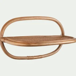 alinea Étagère Murale*Étagère murale décorative en rotin - L40xH23cm Naturel