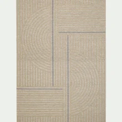 alinea Tapis De Salon*Tapis à motif contemporain 200x290cm - Beige