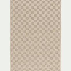 alinea Tapis De Salon*Tapis à motif damier 120x170cm - Beige