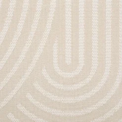 alinea Tapis Exterieur|Tapis D'Extérieur*Tapis à motifs circulaires 120x170cm - écru Blanc